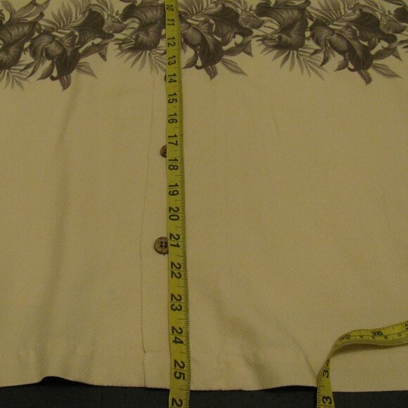 Hilo Hattie Mens 100% Silk Floral Hawaiian Shirt Short Sleeve camp - Picture 9 of 9